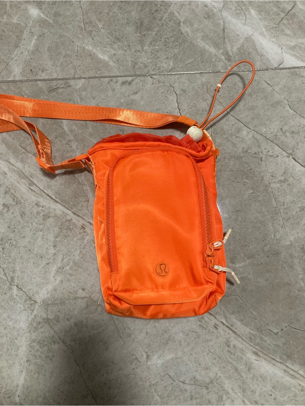 lululemon athletica Bright Orange Crossbody Phone Pouch